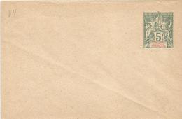 Congo 1899 Blue-green 5c Postal Stationary Cover - Storia Postale