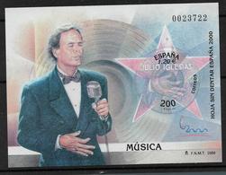 SPANIEN BLOCK 86 / Sonderausgabe Von 2000 (ungezähnt) Musik Julio Iglesias ** MNH - Blocs & Hojas