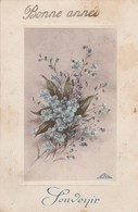 Delcampe - Nouvel An : Bonne Année - Souvenir : ( Fleurs ) - Neujahr