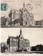 CABOURG - 2 CPA - L' Hotel De Ville - La Mairie    (113349) - Cabourg