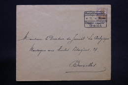 BELGIQUE - Cachet D'Etape De Gent Sur Enveloppe Commerciale Pour Bruxelles En 1917 - L 28271 - OC26/37 Etappengebied.