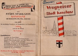 Plan De Konstanz , Allemagne. Wegweiser Der Stad Konstanz, Plusieurs Publicités, Voir Scans - Europe