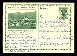 Austria - Kirchberg An Der Pielach, Illustrated Stationery Sent From Wien To Klagenfurt 1956 / 2 Scans - Sonstige & Ohne Zuordnung