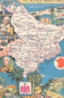 Alpes-Maritimes - Carte Départementale Illustrée Par J-P. Pinchon - Autres & Non Classés