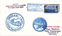 1973 USA  Space Station SKYLAB Mission Spacelight Tracking And Data Network  Commemorative Cover B - North  America