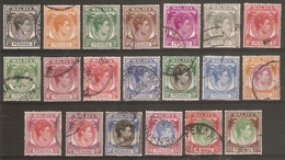 MALAYA - PENANG 1949 - 1952 SET SG 3/22 FINE USED Cat £65 - Penang