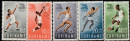 1960 ROME OLYMPIC USED STAMP SET FROM SURINAM /SPORTS /BASKETBALL.FOOTBALL. SWIMMING.ATHLETICS - Summer 1960: Rome