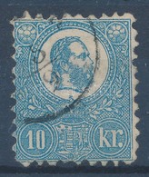 O 1871 Kőnyomat 10kr (26.500) (elvékonyodás, Foghiba / Thin Paper, Perf. Fault) - Andere & Zonder Classificatie