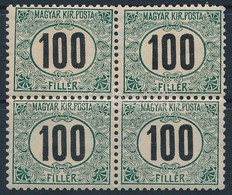 ** 1905 Portó 100f Négyestömb  (24.000) (felül Rövid Fogak / Short Perfs.) - Andere & Zonder Classificatie