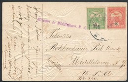 1908 Képeslap Az USA-ba, A New York állam-beli Helyett A New Jersey állam-beli Middletownba Küldve - Andere & Zonder Classificatie