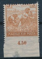 * 1916 Arató 5f  Látványosan Elfogazva, Alul Vágva - Altri & Non Classificati