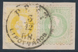 1867 2kr + 3kr Kivágáson 'PEST LIPÓTVÁROS' - Sonstige & Ohne Zuordnung