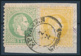 1867 2kr + 3kr Kivágáson 'EPERJES' - Andere & Zonder Classificatie