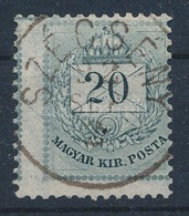 O 1881 Képbe Fogazott 20kr Rengeteg Festékfolttal 'SZÉCSÉNY' - Altri & Non Classificati