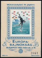 ** 1963 Műkorcsolya EB Vágott Blokk (16.000) (törések / Creases) - Sonstige & Ohne Zuordnung