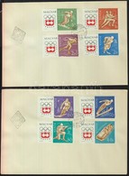 1963 Téli Olimpia (II.)- Innsbruck Vágott Sor 2db FDC-n (3.500) - Sonstige & Ohne Zuordnung