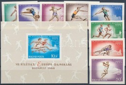 ** 1966 Atlétikai EB Vágott Sor és Blokk (7.500) - Andere & Zonder Classificatie