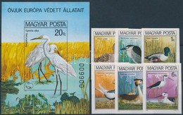 ** 1980 Madarak Vágott Sor és Blokk, Néhány érték Rozsdás / Stain (10.500) - Andere & Zonder Classificatie