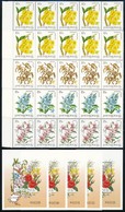 ** 1993 Földrészek Virágai Ázsia 10 Sor Tömbökben + 5 Blokk (15.500) - Autres & Non Classés