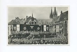 1938 Karlsbad Sudetenland  Photo Hoffmann Karte Kundgebung In Eger Mischfrankatur Mit Karlsbad Nr. 63 - Sudetenland