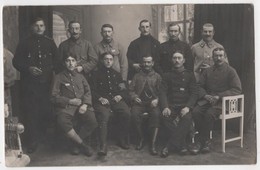 Carte Photo  AK Prisonniers Français MINDEN Germany MILITARIA Militaire Cachet - War 1914-18