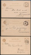 15 Db Futott  2kr Díjjegyes Levelezőlap Az 1880-as 90-es évekből - Andere & Zonder Classificatie