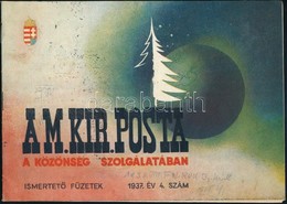 1937 Postai Ismertető Füzet, Hátoldalán Szent István év Reklámbélyegzés - Sonstige & Ohne Zuordnung