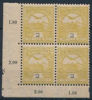 ** 1904 Turul 2f ívsarki Négyestömb (9.600) - Altri & Non Classificati