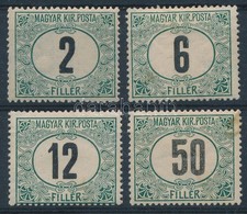 * 1905 Zöldportó 'B' 2f, 6f, 12f, 50f - Sonstige & Ohne Zuordnung