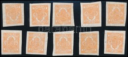 (*) 1913 Hírlapbélyeg Fekvő Vízjellel 159 B, 10 Db (*4.500) - Altri & Non Classificati