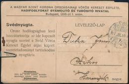 1917 Hadifogoly 'Svédnyugta' - Andere & Zonder Classificatie