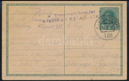 1918 8h Díjjegyes Tábori Posta Levelezőlap / 8h Field PS-card 'Ersatzabteilung Der K.u.K. TRAINRETABL. STATION' + 'FP 48 - Andere & Zonder Classificatie