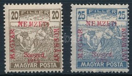 * Szeged 1919 Magyar Posta 20f, 25f Garancia Nélkül (*11.250) - Andere & Zonder Classificatie