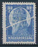 (*) 1928 Szent István 32f Látványos Papírránccal - Andere & Zonder Classificatie