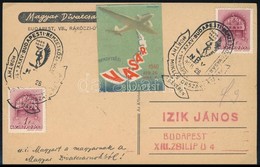 1940 Képes Levelezőlap Budapest Vásár Levélzáróval / Postcard With Label - Andere & Zonder Classificatie