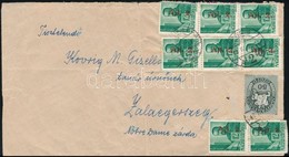1946 (12. Díjszabás) Levél 9 Bélyeges Bérmentesítéssel / Cover With 9 Stamps Franking - Altri & Non Classificati