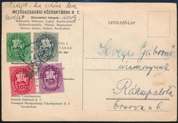 1946 Levelezőlap 4 Színű Lovasfutár Bérmentesítéssel - Altri & Non Classificati