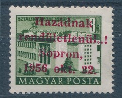 ** 1956 Sopron 8f MEFESZ Sopron és Bévi Garanciabélyegzéssel - Andere & Zonder Classificatie