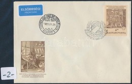 1987 125 éves A Nyomda FDC Elfogazott Bélyeggel - Altri & Non Classificati