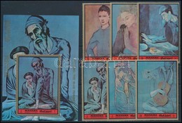 ** 1972 Picasso, Festmények Sor + Blokk,
Picasso, Paintings Set + Block
Mi 1169 A -1174 A + Mi 234 A - Sonstige & Ohne Zuordnung