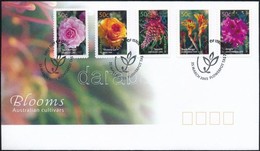 2003 Virágok öntapadós Sor Mi 2219-2223 FDC-n - Autres & Non Classés