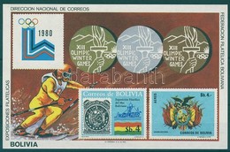 ** 1980 Téli Olimpia Lake Placid Vágott Blokk Mi 102 - Autres & Non Classés