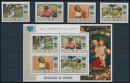 ** 1979 Nemzetközi Gyermekév Sor + Blokk,
International Year Of Children Set + Block
Mi 1497-1500 + 109 - Andere & Zonder Classificatie