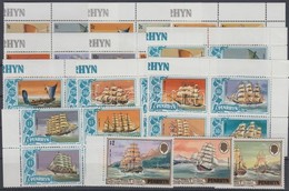 ** 1981 Vitorlás Hajók Sor Négyes Tömbökben Mi 173-215 - Other & Unclassified