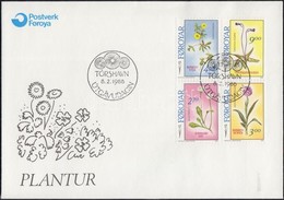 1988 Virágok Sor FDC-n Mi 162-165 - Andere & Zonder Classificatie