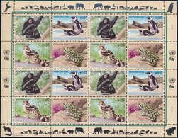 ** 2002 Veszélyeztetett állatok Kisív,
Endangered Species Minisheet
Mi 357-360 - Altri & Non Classificati