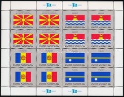 ** 2001 Zászló Kisívsor,
Flag Minisheet Set
Mi 862-869 - Andere & Zonder Classificatie