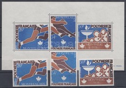 ** 1976 Nyári Olimpia Sor Mi 219-221 + Blokk Mi 3 - Other & Unclassified