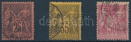 O 1877-1886 Mi 74, 75b, 81 I (Mi EUR 83,-) - Sonstige & Ohne Zuordnung