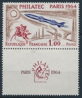 ** 1964 'Philatec' Kiállítás, Párizs (III) Szelvényes Bélyeg,
'Philatec' Exhibition, Paris (III). Stamp With Coupon
Mi 1 - Other & Unclassified